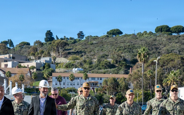 Rear Adm. Cavanaugh visits Naval Base Point Loma