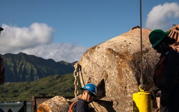 USCGC Juniper (WLB 201) conducts aids to navigation operations