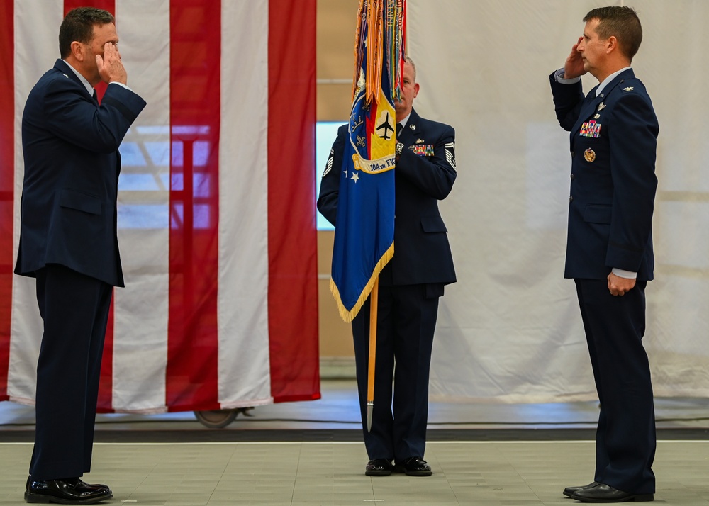 104th Fighter Wing Flies into the Future with a New Commander and F-35 Conversion Underway