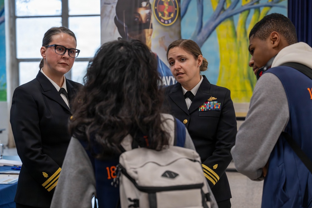 Army-Navy Stem Day At Baltimore Polytechnic Institute High School