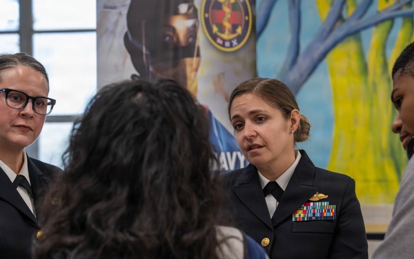 Army-Navy Stem Day At Baltimore Polytechnic Institute High School