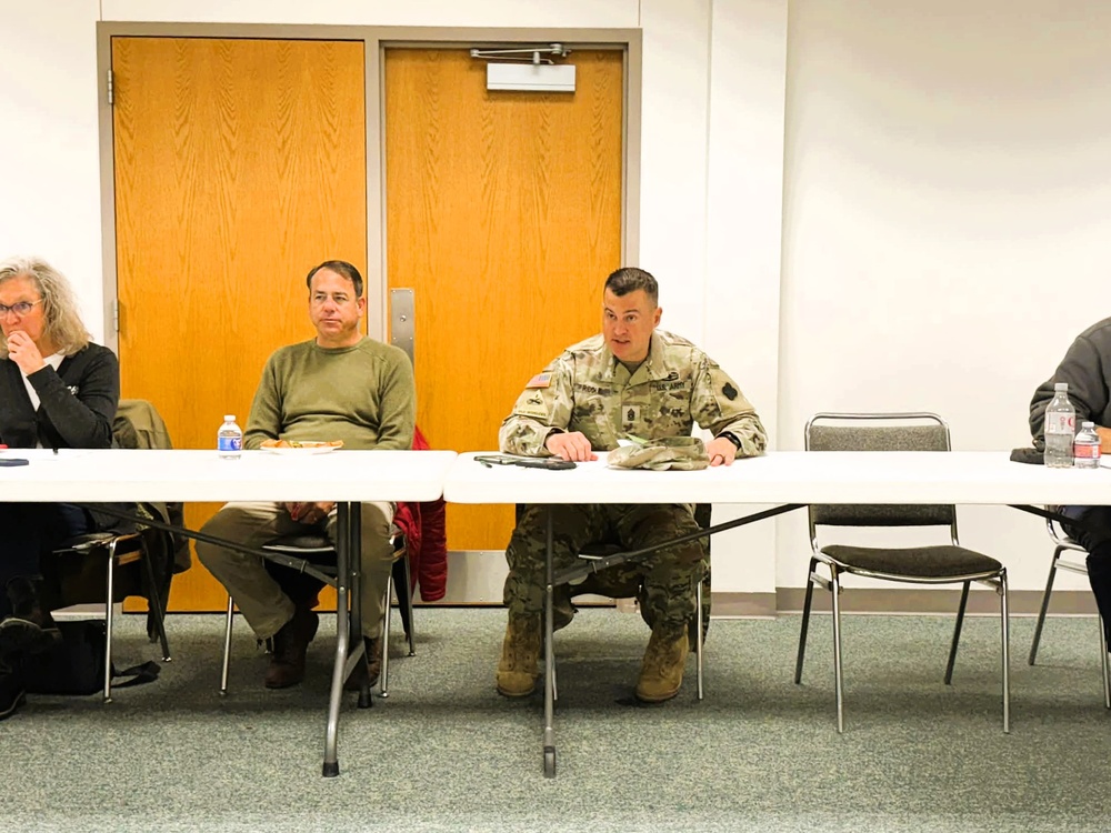 Fort McCoy personnel support December 2025 meeting at local chamber of commerce