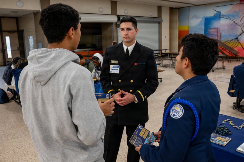 Army-Navy Stem Day At Baltimore Polytechnic Institute High School
