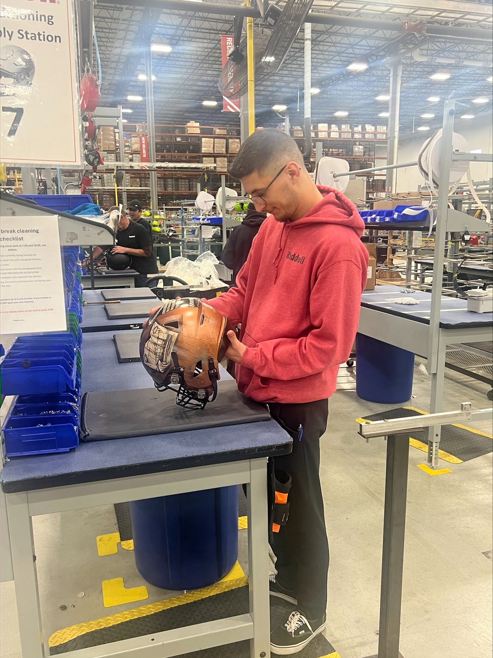 Future Sailor Builds Helmets for Annual Army Navy Game