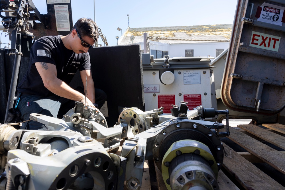 USS Stockdale conducts daily operations