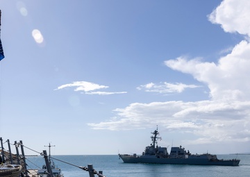 USS Gravely departs Puerto Rico