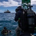 U.S. Coast Guard divers conduct aids to navigation operations