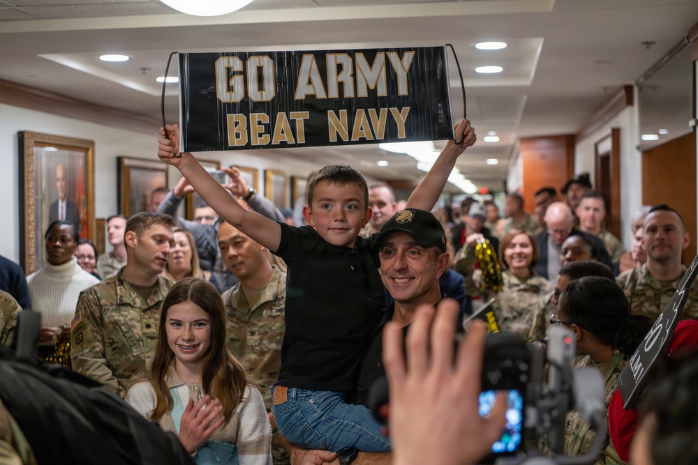 Army-Navy Pep Rally at the Pentagon 2025