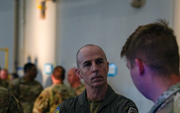 15 AF Commander and Command Chief visit 25th ATKW at Creech AFB