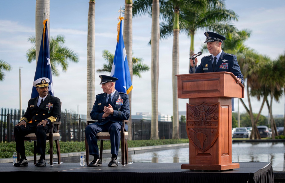 SOUTHCOM Retirement and Relinquishment-of-Command Ceremony