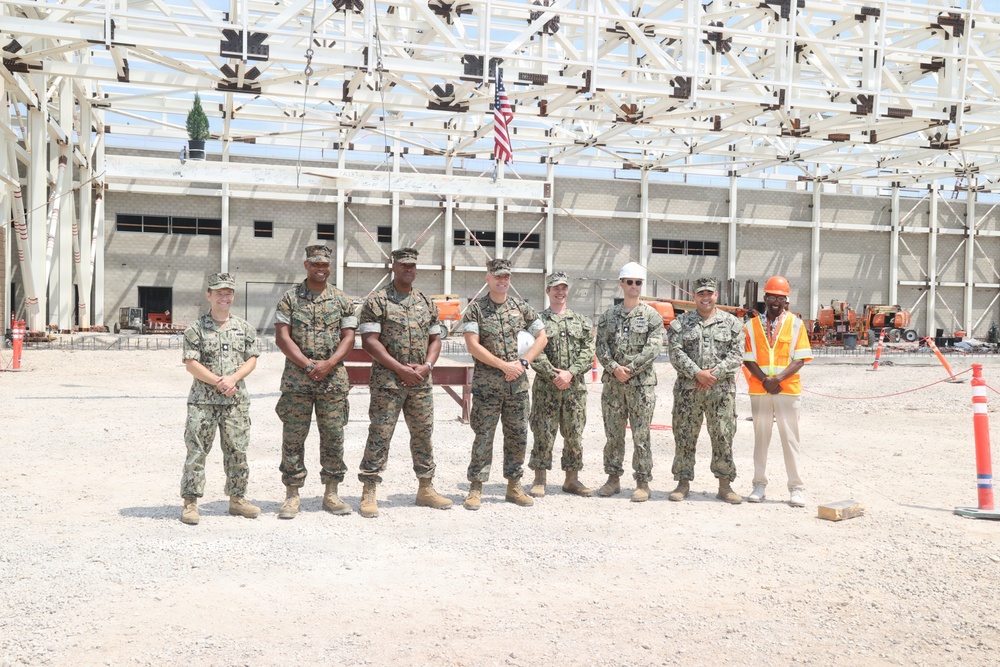 Topping Out Ceremony for Future MCAS Miramar Aircraft Maintenance Hangar