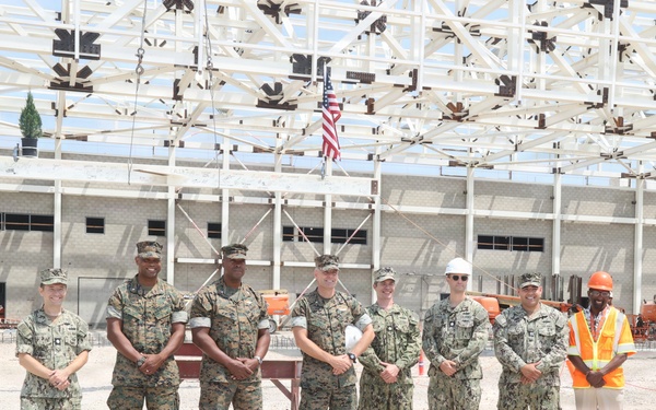 Topping Out Ceremony for Future MCAS Miramar Aircraft Maintenance Hangar