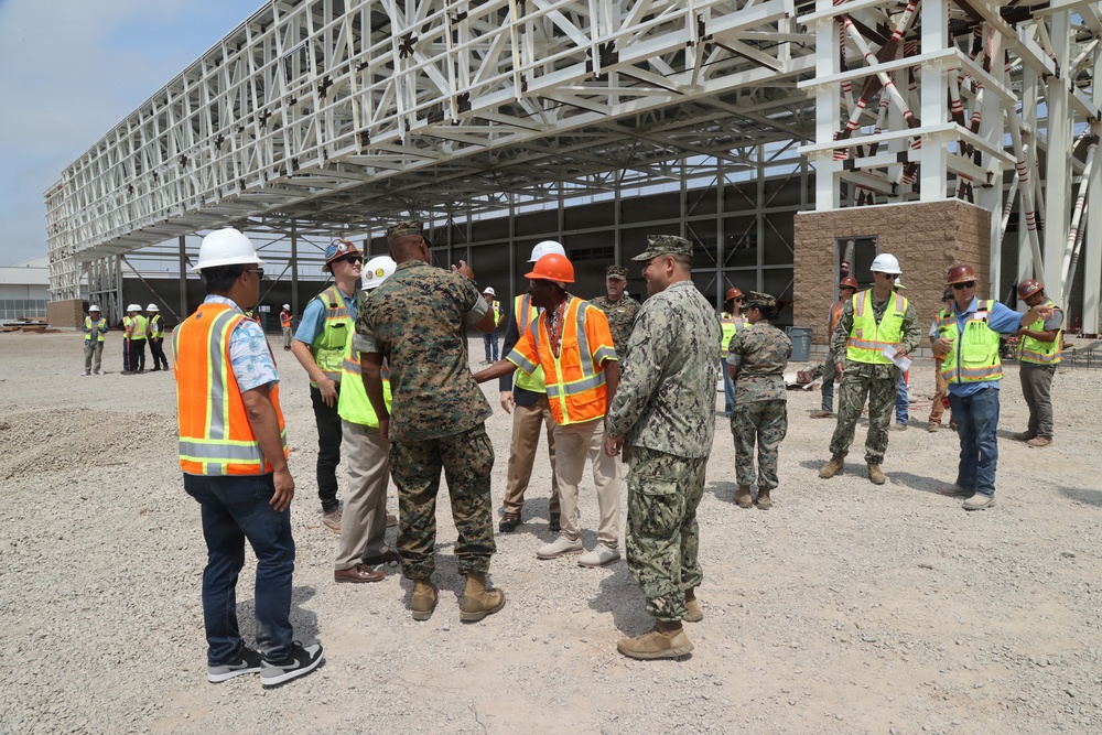 Topping Out Ceremony for Future MCAS Miramar Aircraft Maintenance Hangar