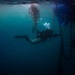 U.S. Coast Guard divers conduct aids to navigation operations