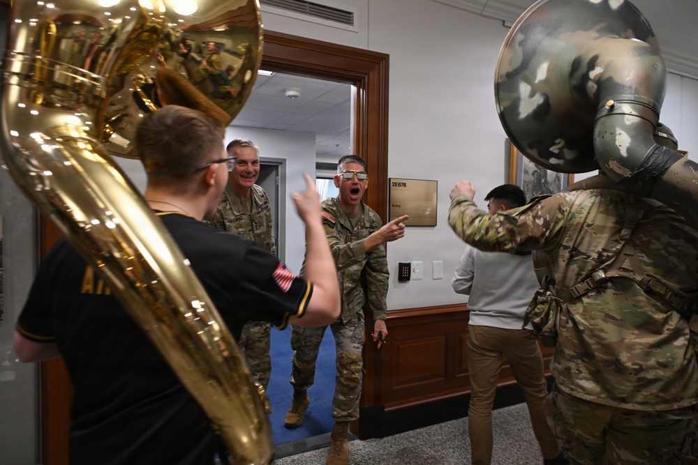 Army-Navy Pep Rally at the Pentagon 2025