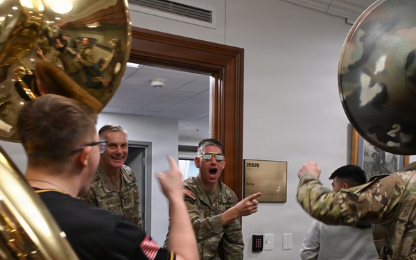 Army-Navy Pep Rally at the Pentagon 2025