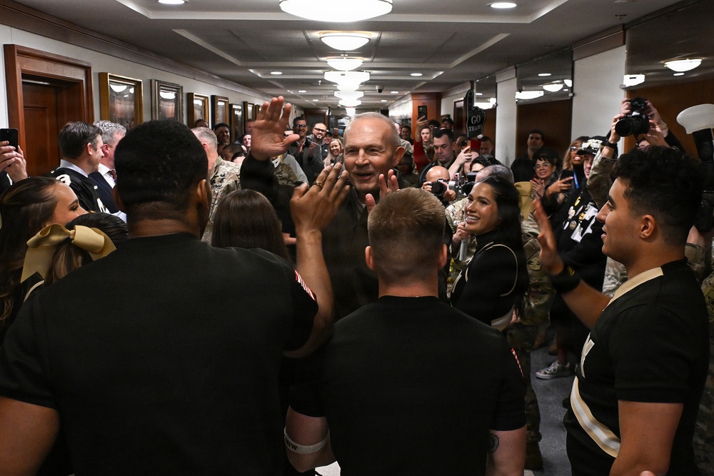 Army-Navy Pep Rally at the Pentagon 2025