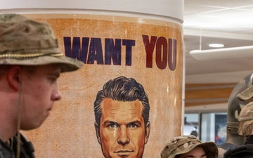 ARMY NAVY PEP RALLY AT THE PENTAGON