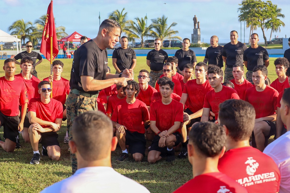 U.S. Marine Corps Sgt. Maj. Carlos A. Ruiz Speaks at Puerto Rico Field Meet in San Juan