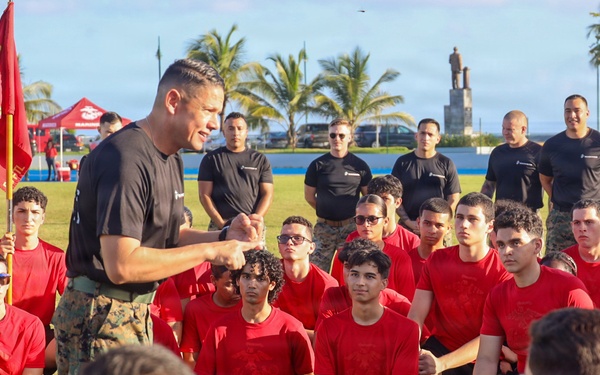 U.S. Marine Corps Sgt. Maj. Carlos A. Ruiz Speaks at Puerto Rico Field Meet in San Juan