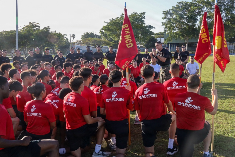 U.S. Marine Corps Sgt. Maj. Carlos A. Ruiz Speaks at Puerto Rico Field Meet in San Juan