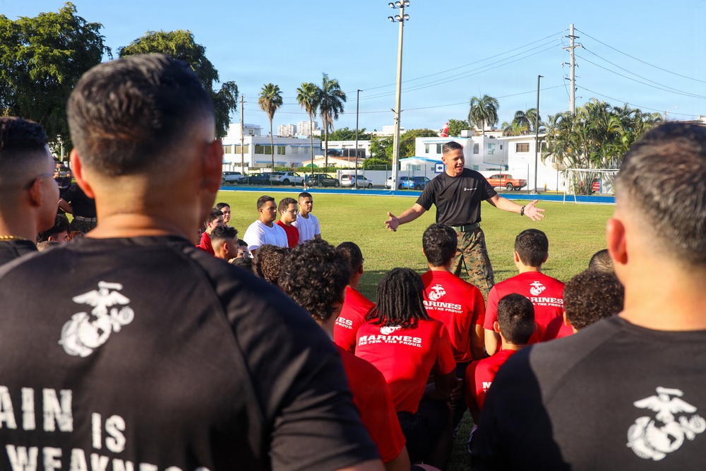 U.S. Marine Corps Sgt. Maj. Carlos A. Ruiz Speaks at Puerto Rico Field Meet in San Juan