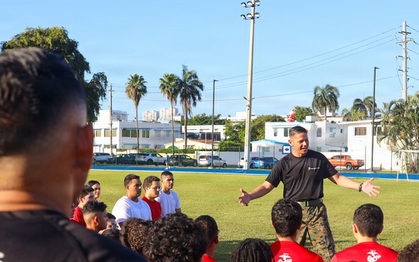 U.S. Marine Corps Sgt. Maj. Carlos A. Ruiz Speaks at Puerto Rico Field Meet in San Juan