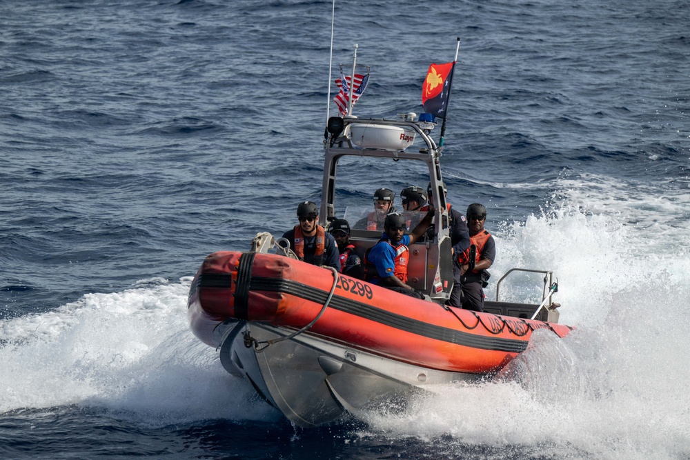 U.S. Coast Guard, partners conduct boardings off Papua New Guinea