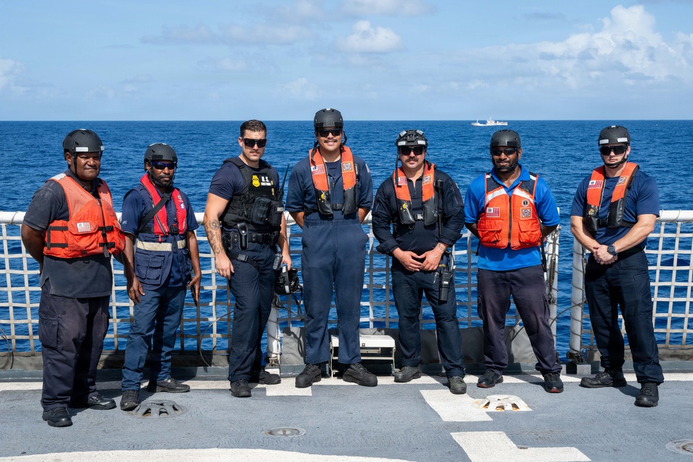 U.S. Coast Guard, partners conduct boardings off Papua New Guinea