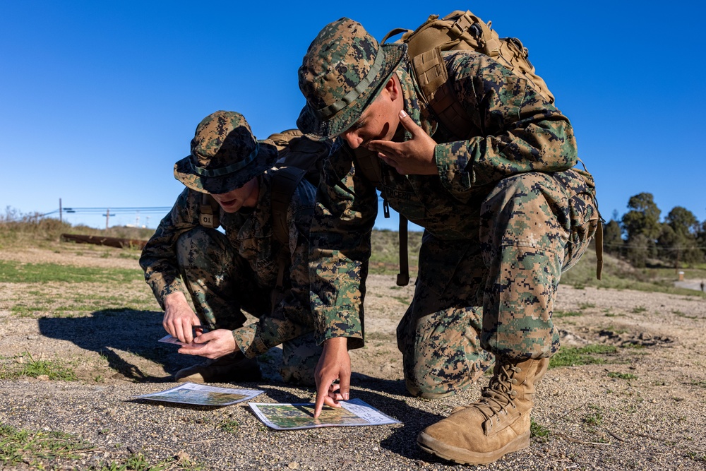 9th Communication Battalion Marines participate in land navigation course