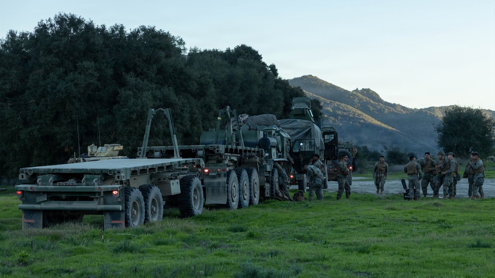 1st DSB perform night driving operations