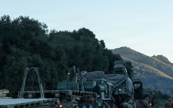 1st DSB perform night driving operations