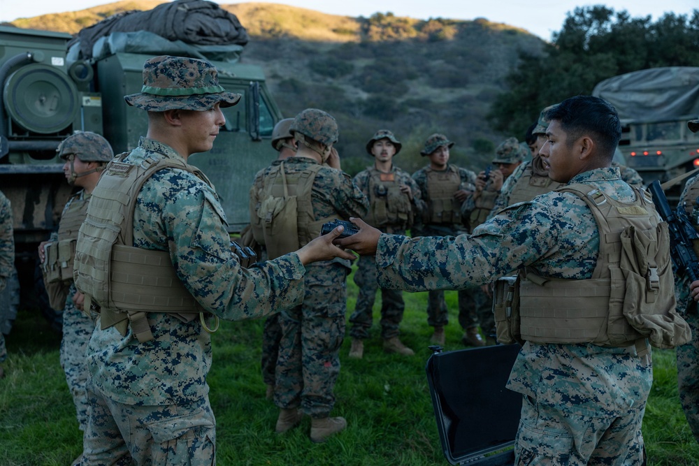 1st DSB perform night driving operations