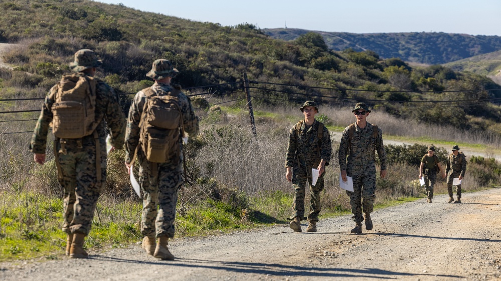 9th Communication Battalion Marines participate in land navigation course
