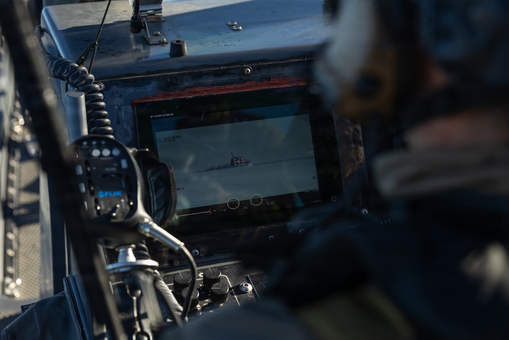 U.S. Marines with 1st Recon Bn. conduct maritime domain awareness during Steel Knight 25