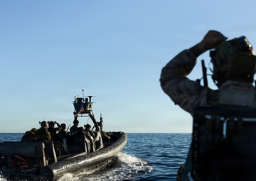U.S. Marines with 1st Recon Bn. conduct maritime domain awareness during Steel Knight 25