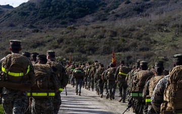 9th Communication Battalion hikes Camp Pendleton
