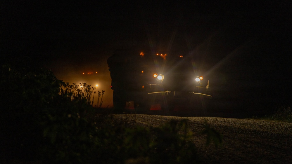 1st DSB Perform Night Driving Operation