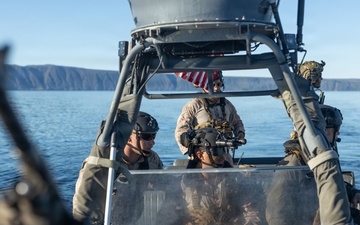 U.S. Marines with 1st Recon Bn. conduct maritime domain awareness during Steel Knight 25