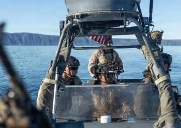 U.S. Marines with 1st Recon Bn. conduct maritime domain awareness during Steel Knight 25