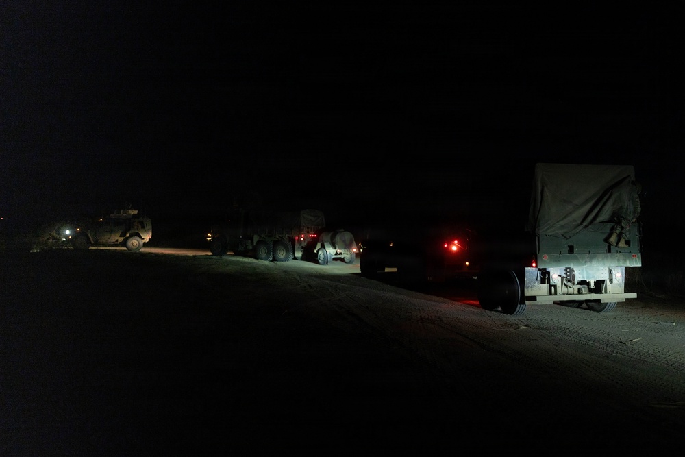 1st DSB Perform Night Driving Operation