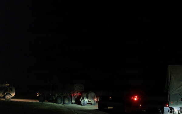 1st DSB Perform Night Driving Operation