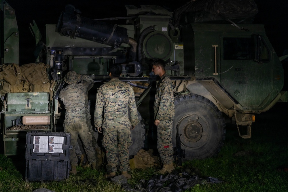 1st DSB Perform Night Driving Operation