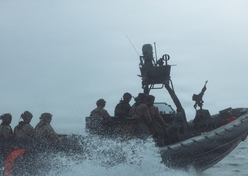 U.S. Marines with 1st Recon Bn. conduct maritime domain awareness during Steel Knight 25