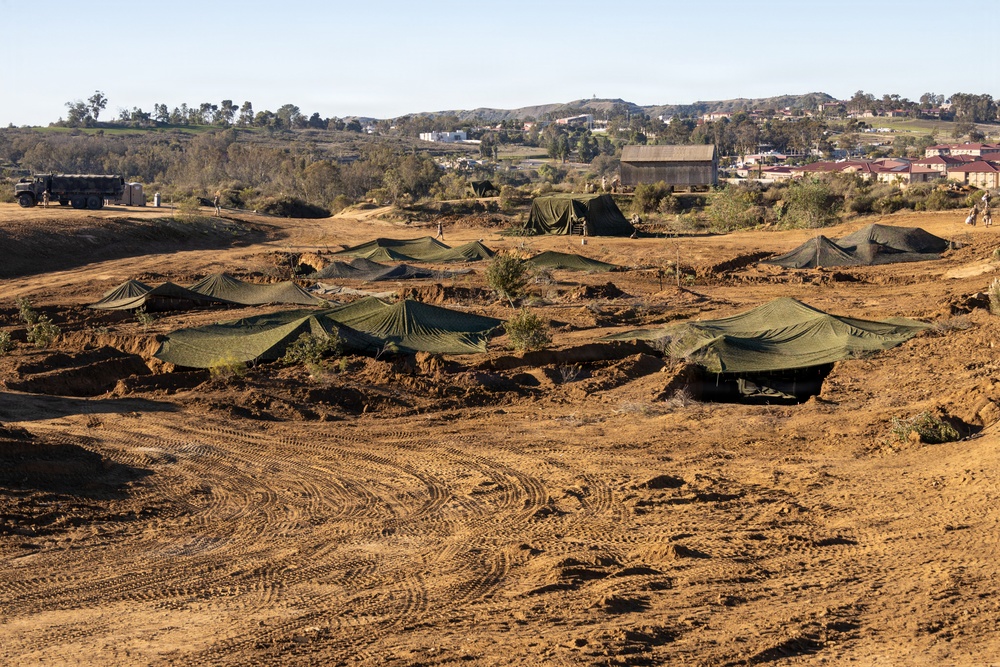 1st MLG Marines Built Trench-Based Logistics Site to Sustain Dispersed Forces