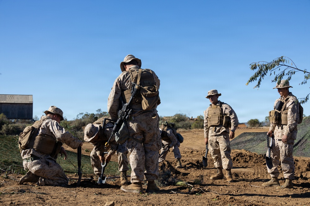 1st MLG Marines Built Trench-Based Logistics Site to Sustain Dispersed Forces