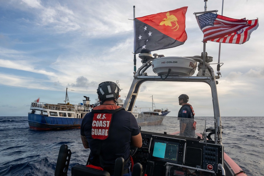 U.S. Coast Guard, partners conduct boardings off Papua New Guinea