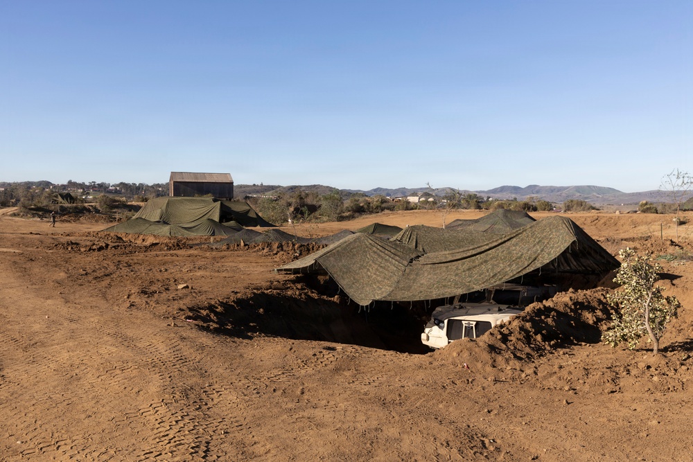 Digging In: 1st MLG Marines establish trench and bunker system