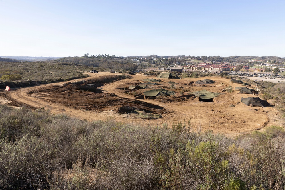 Digging In: 1st MLG Marines establish trench and bunker system