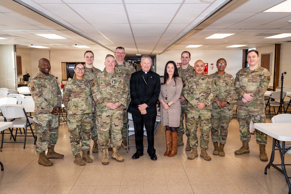 Archbishop Broglio Concludes Pastoral Visit to Kirtland Air Force Base